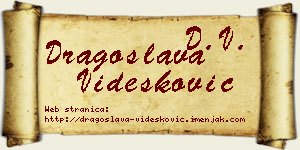 Dragoslava Videsković vizit kartica
